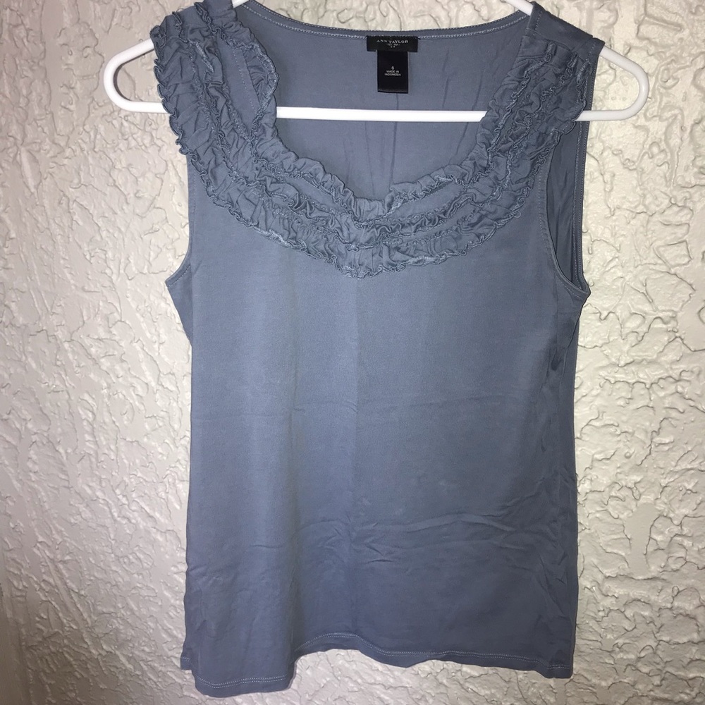 Ann Taylor ruffled tank